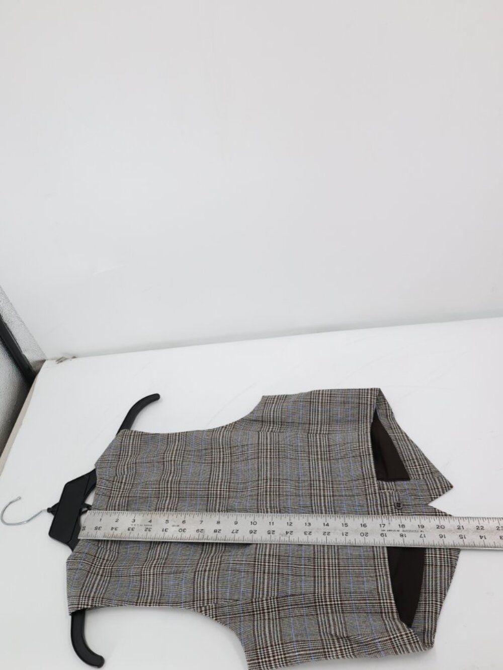 NWT Madewell Vest Women 4 waisted yarn dye Plaid Italian Wool Blend gilet preppy - Picture 6 of 11